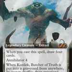 Kozilek, Butcher of Truth (UMA:BT-0U3) - Ultimate Box Topper: (Extended Art) Foil