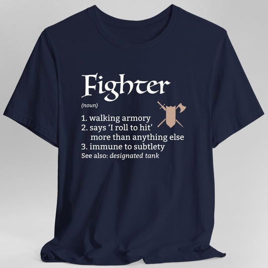 Fighter Class Definition D&D T-Shirt