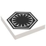 SW First Order Faction - B3 Customs Printed 2x2 Tile made using LEGO part by B3 Customs