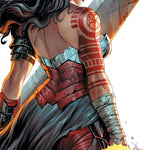 Foil comic book featuring Wonder Woman #17 by Tyler Kirkham, exclusive Virgin variant for Megacon 2026, from Unknown Comic Books.
