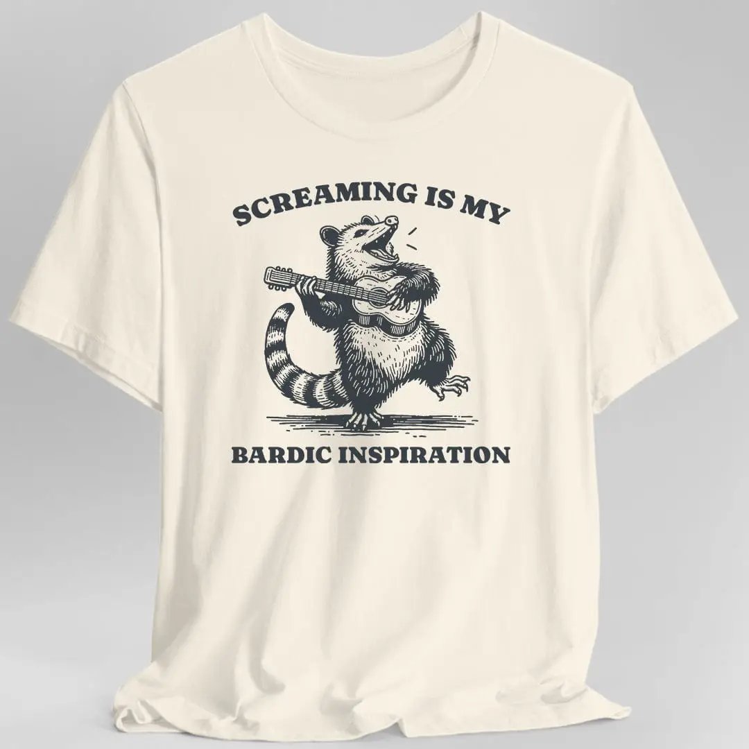 Funny Bard D&D T-Shirt by Sunburst RPG
