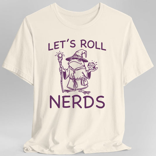 Funny D&D "Let’s Roll Nerds" Shirt
