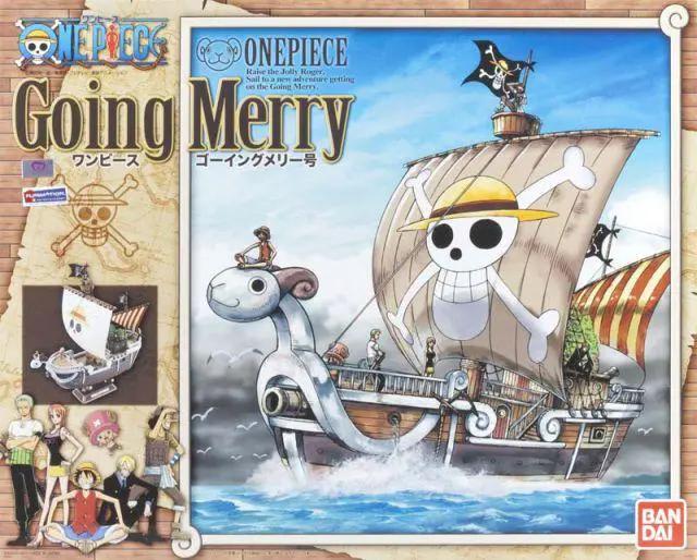 One Piece Going Merry model ship by THE MIGHTY HOBBY SHOP, detailed miniature replica of the iconic Straw Hat Pirates ship.