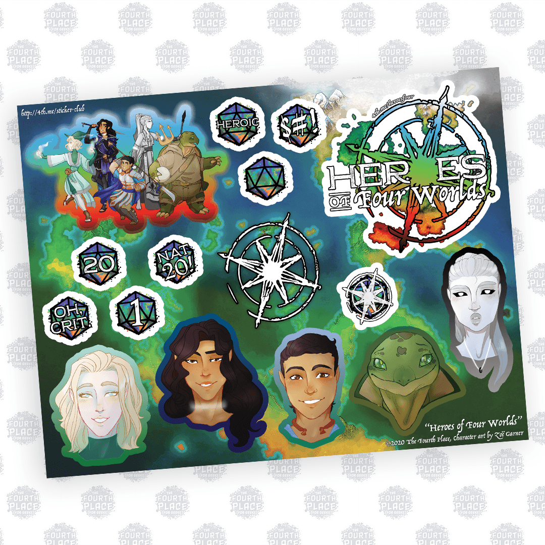 Heroes of Four Worlds Stickers