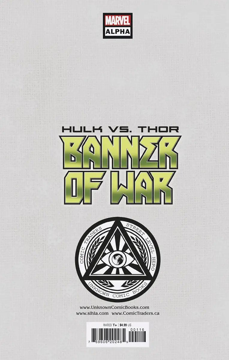 Hulk Vs. Thor: Banner Of War Alpha 1 Unknown Comics Tyler Kirkham Exclusive Var (05/04/2022) (05/11/2022) by Unknown Comic Books
