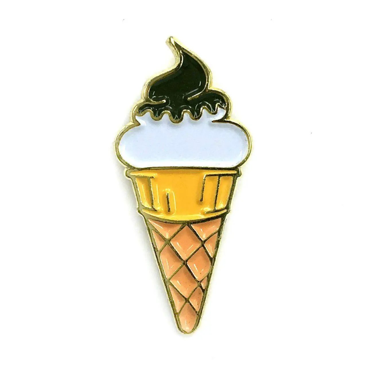 Ice Cream Cone Pin by Kolorspun
