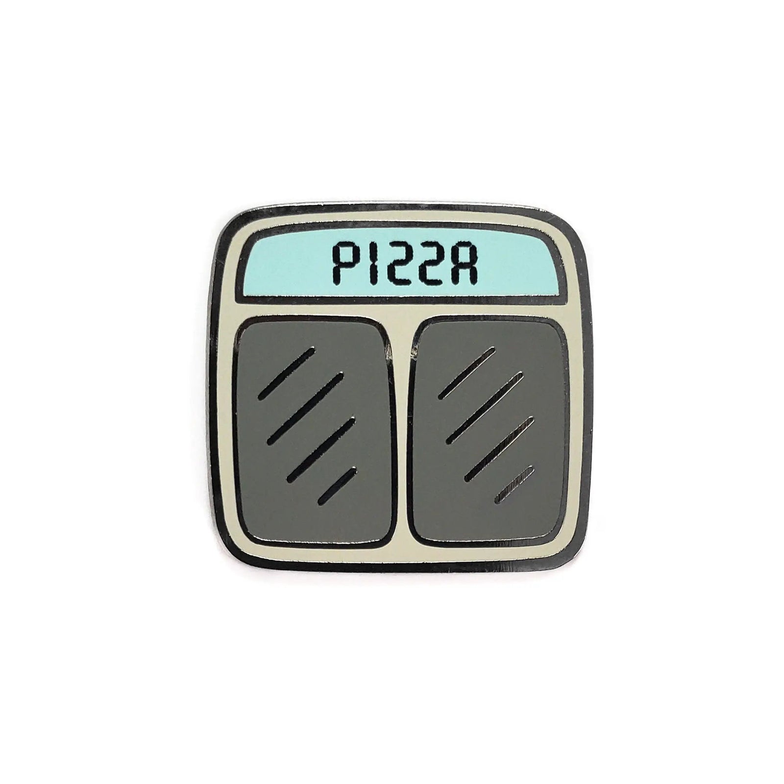 Kolorspun Pizza Scale Golf Ball Marker showing a playful pizza design on a round metal marker for golf.