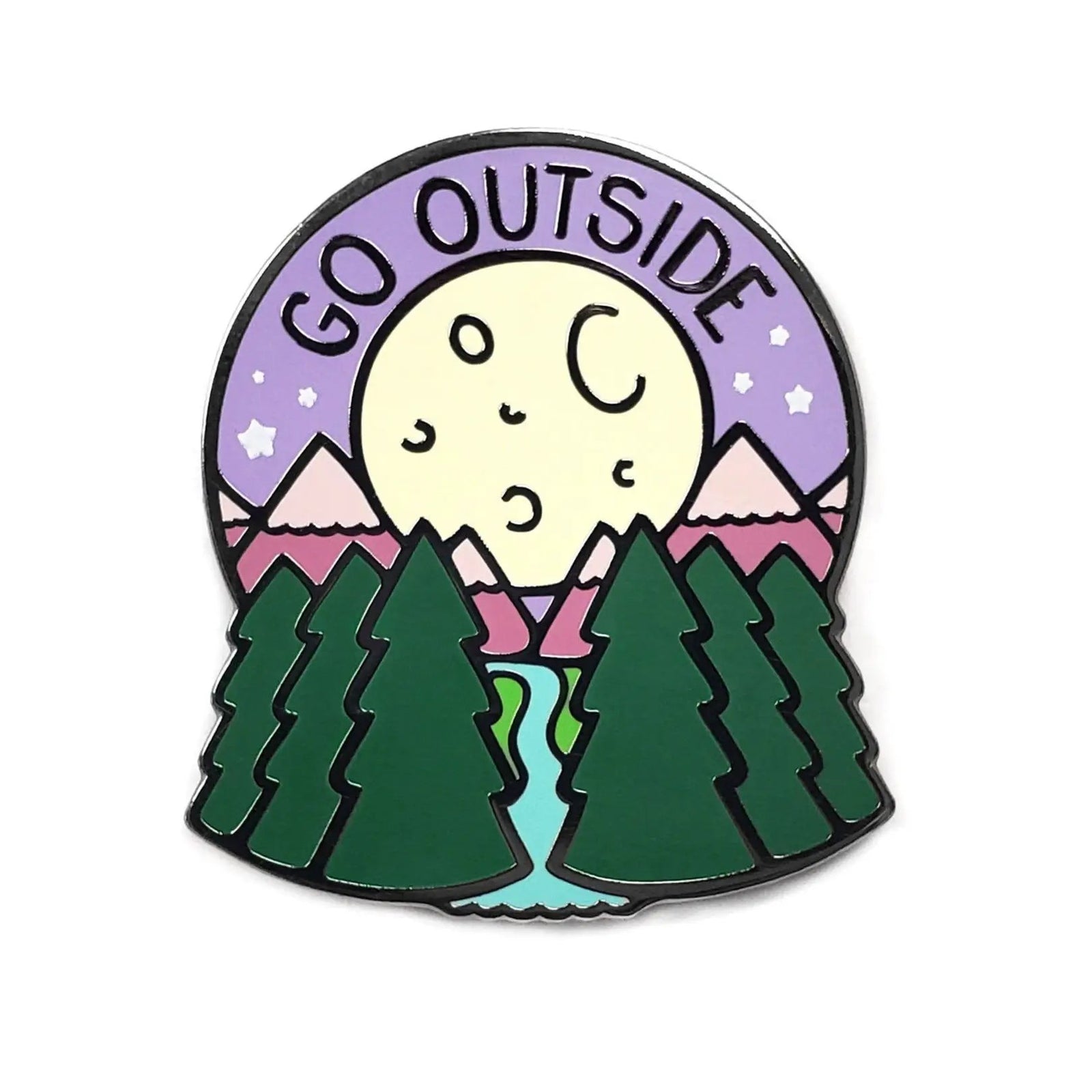 Kolorspun Go Outside golf ball marker with colorful design, used to mark golf balls on the green.