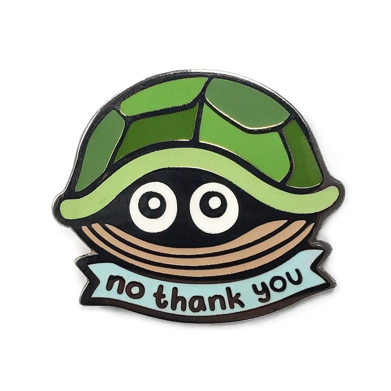 Kolorspun No Thank You Turtle golf ball marker with colorful turtle design, ideal for marking golf balls on the course.
