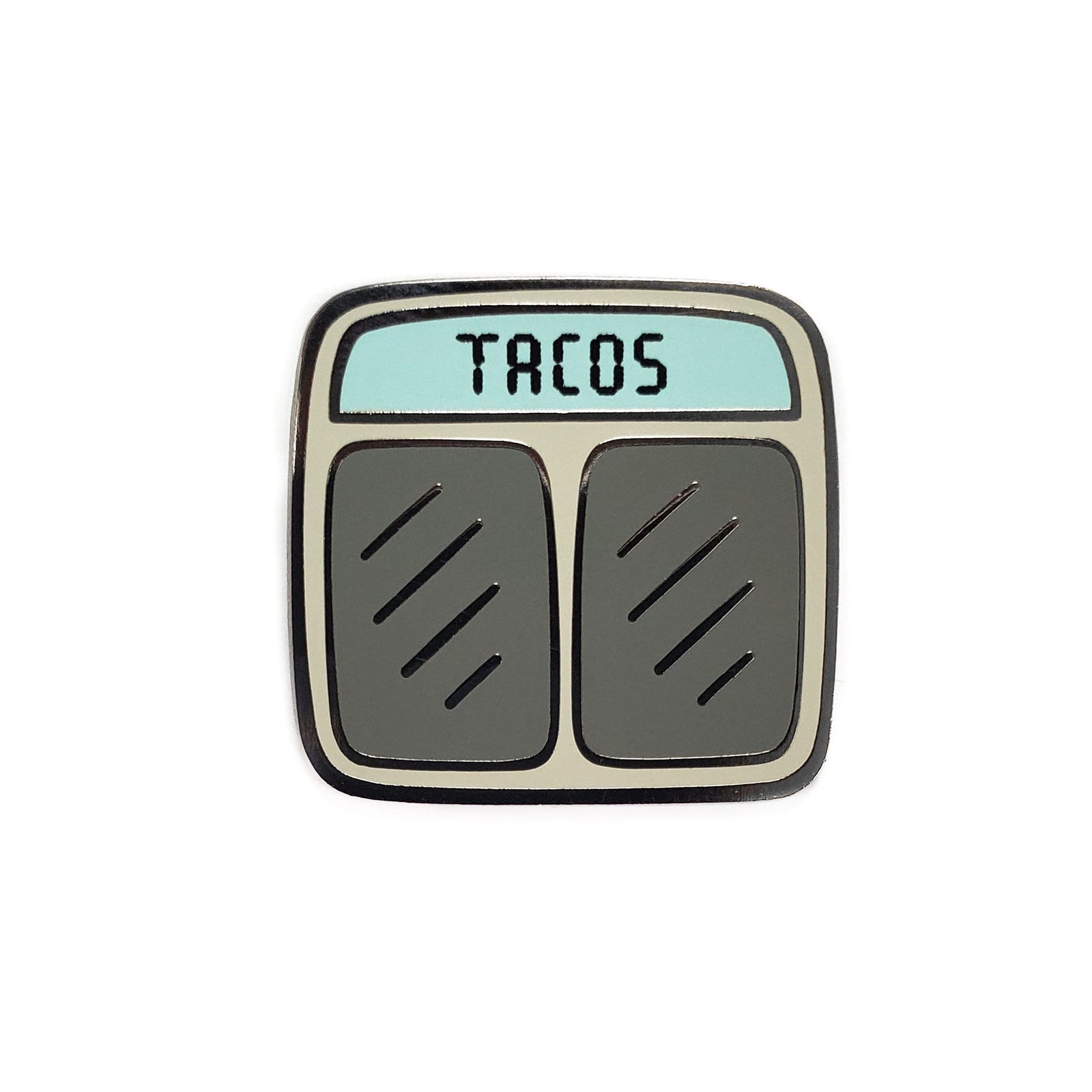 Kolorspun Tacos golf ball marker with colorful taco design, used for marking golf balls on the green.