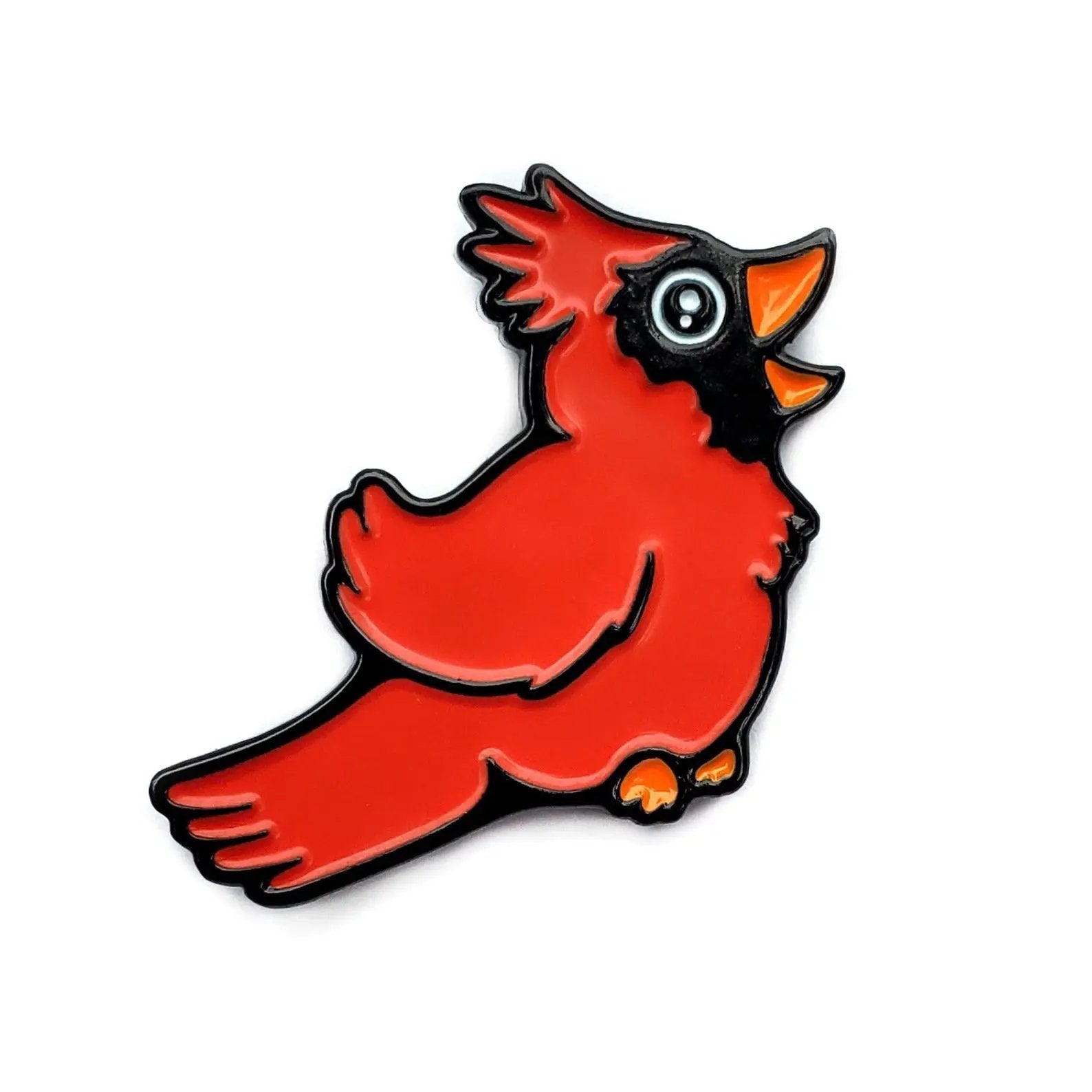 Kolorspun Cardinal Bird golf ball marker with detailed cardinal design on a round metal marker for golf accessories