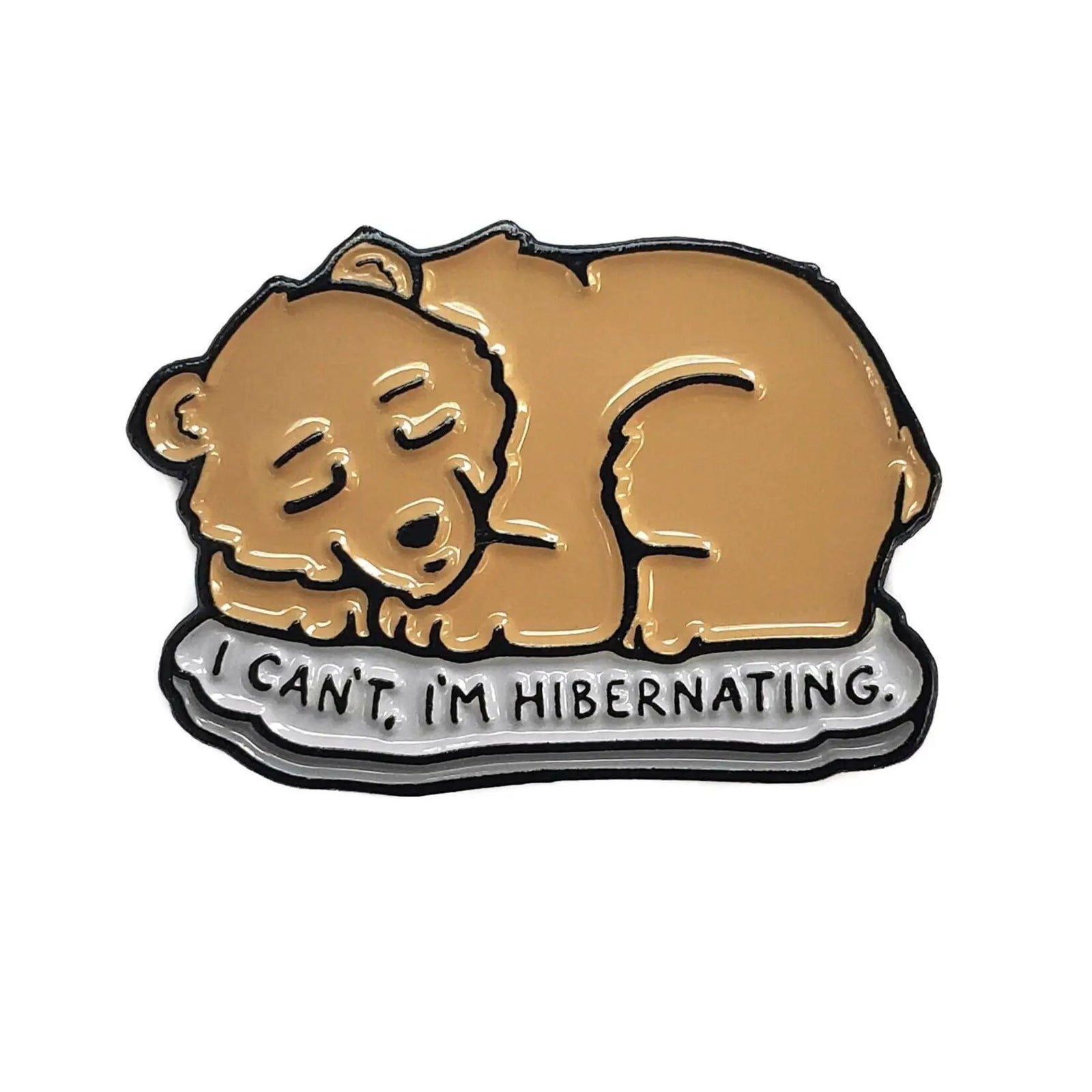 Kolorspun Hibernating Pin featuring a detailed, artistic design perfect for pin collectors and accessories enthusiasts.