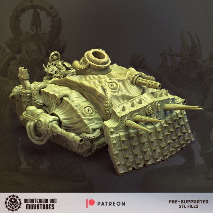 3d Printed Plague Bomber Tank by Immaterium God