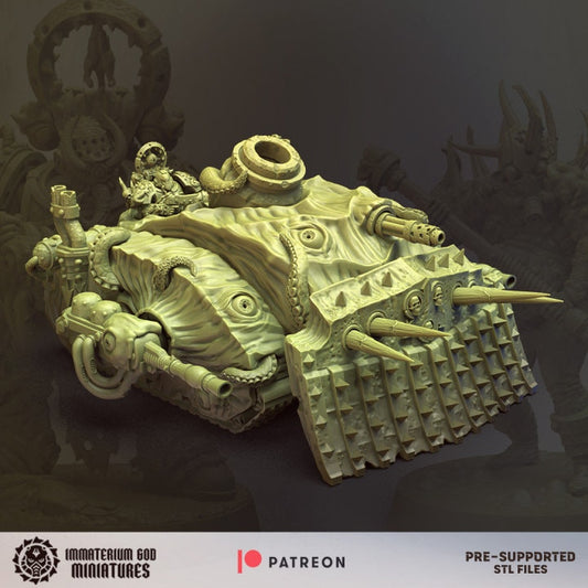 3d Printed Plague Bomber Tank by Immaterium God