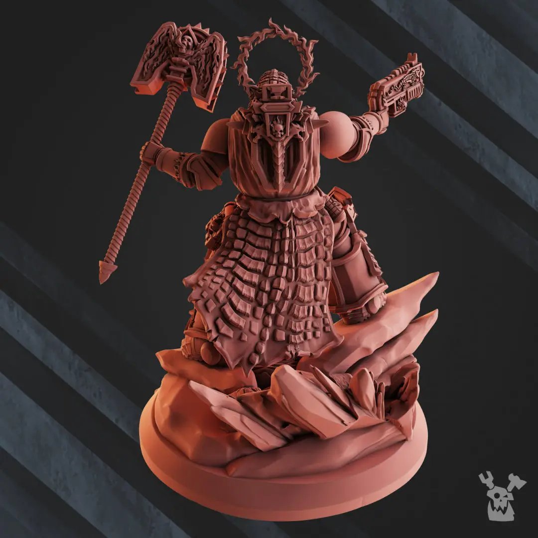 3d Printed Field Pastor by DakkaDakka Miniatures by Last Hope Miniatures