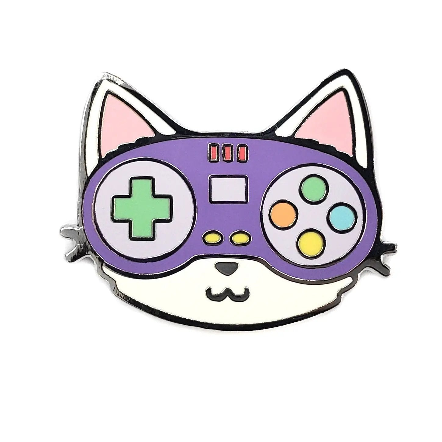Kolorspun Controller Cat golf ball marker with colorful design, used for marking golf balls on the course.