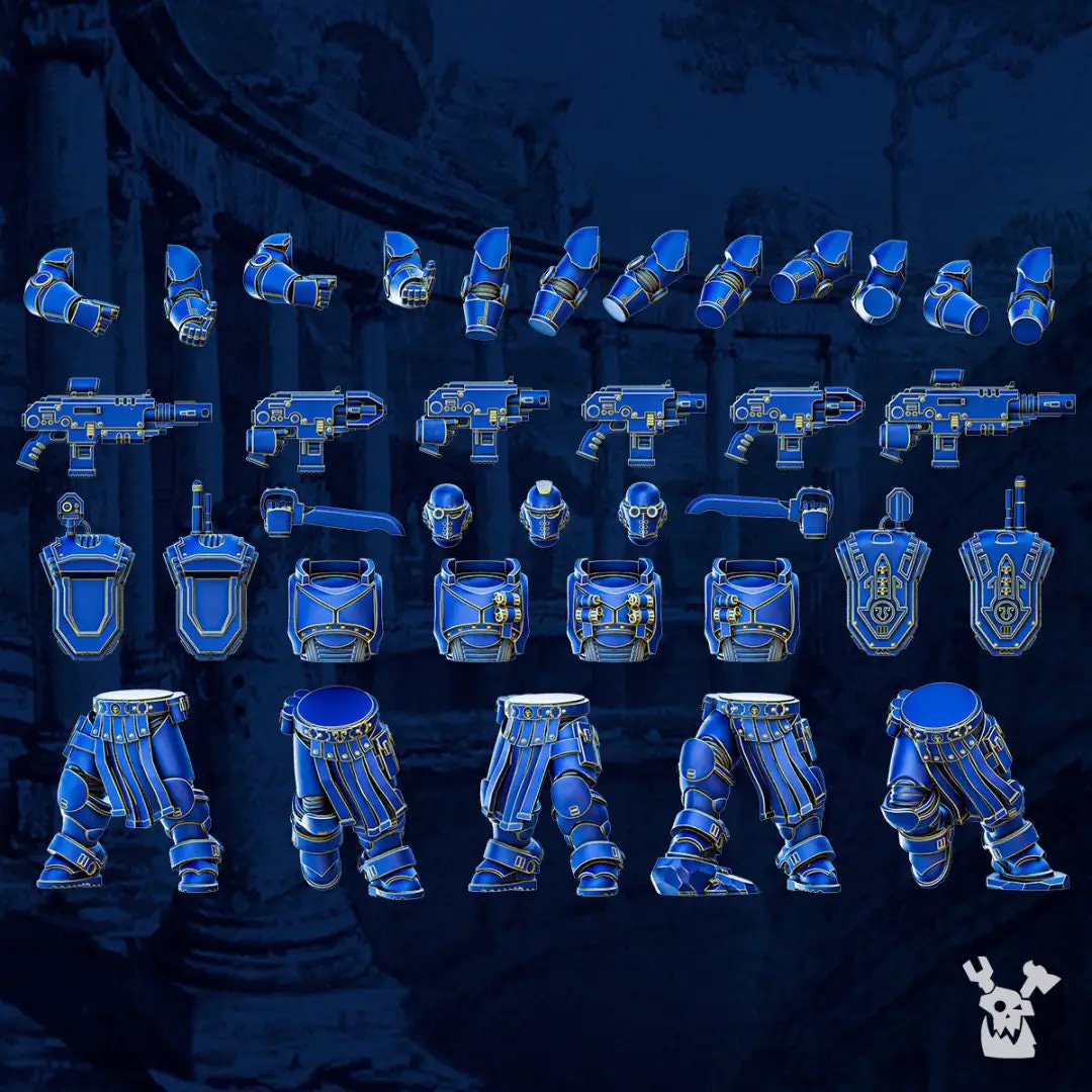 3d Printed Tacet Vestiga Squad x5 by DakkaDakka Miniatures by Last Hope Miniatures