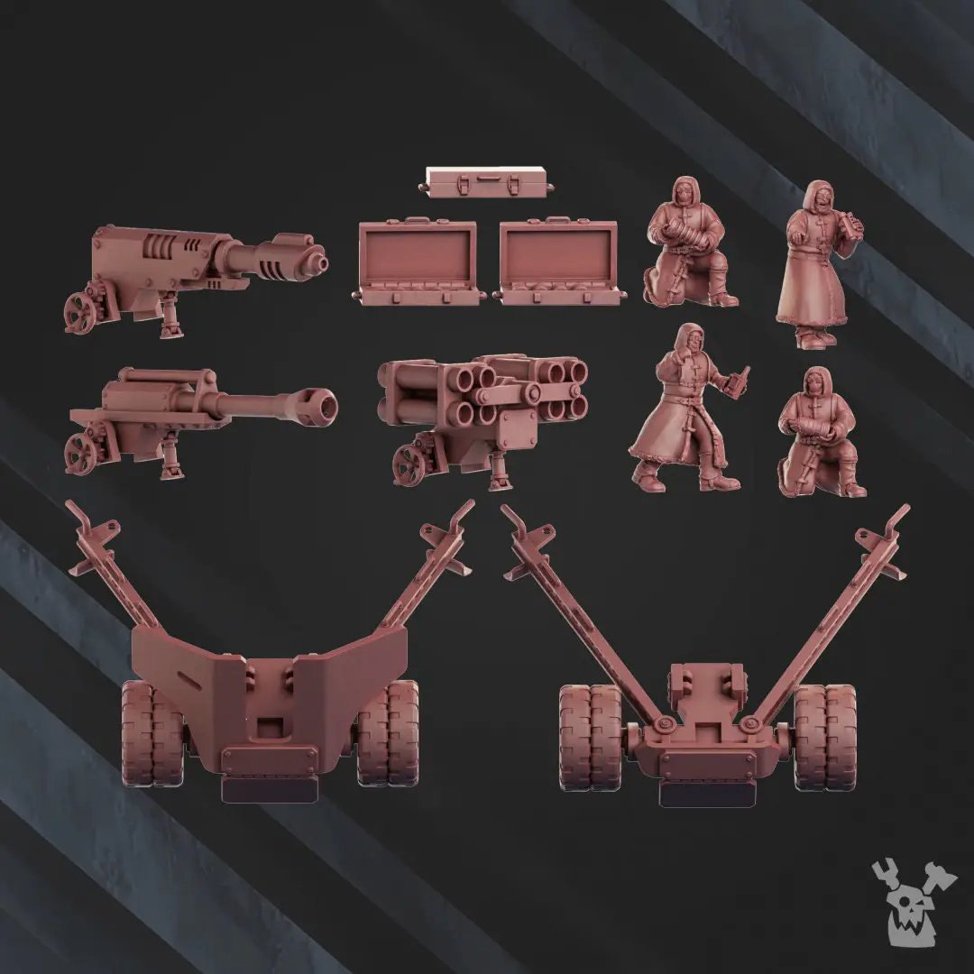 3d Printed Artillery Squad by DakkaDakka
