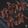 3d Printed Volcano Armor Squad x5 by DakkaDakka