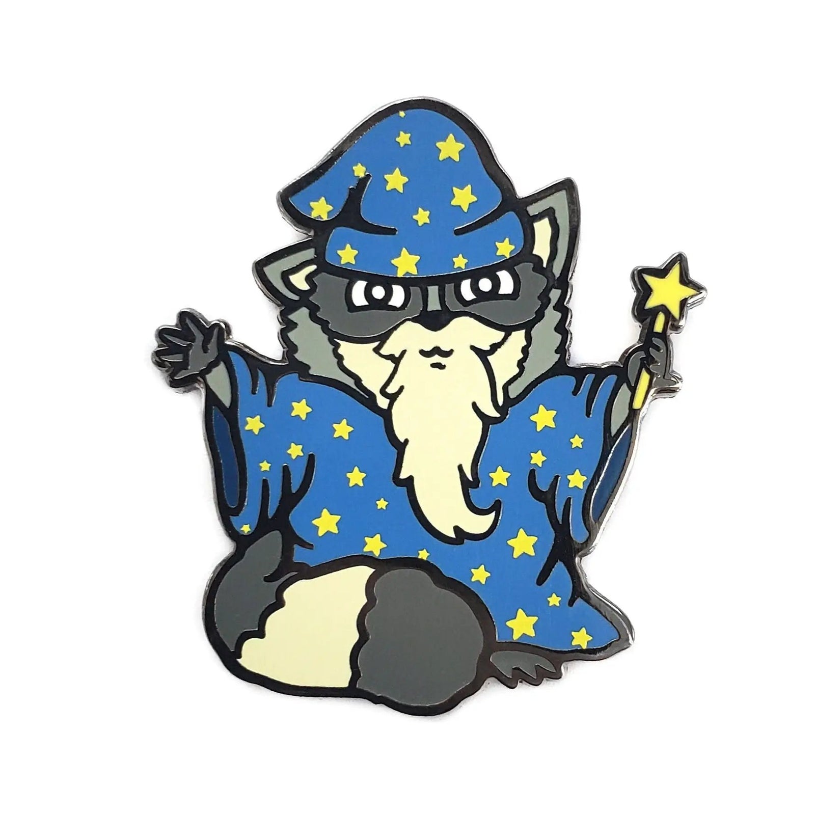 Kolorspun Wizard Raccoon golf ball marker with whimsical raccoon design, perfect for marking golf balls on the course.