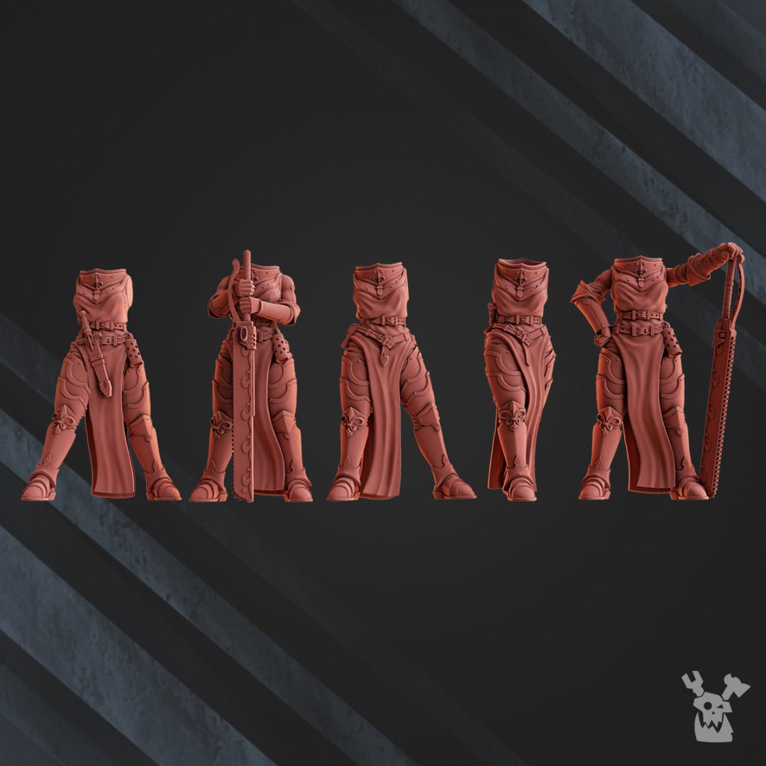 3d Printed Poenitentiam Battle Sisters Squad x5 by DakkaDakka
