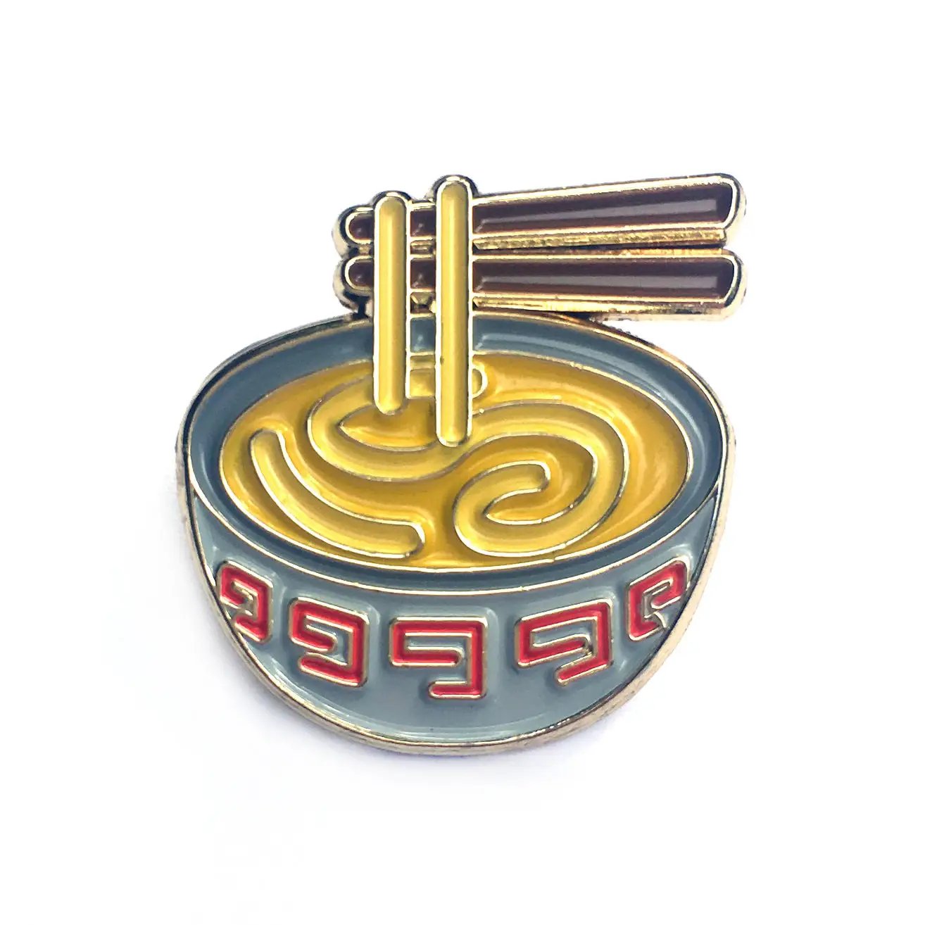 Kolorspun Ramen Noodles golf ball marker with ramen noodle design, used for marking golf balls on the course.