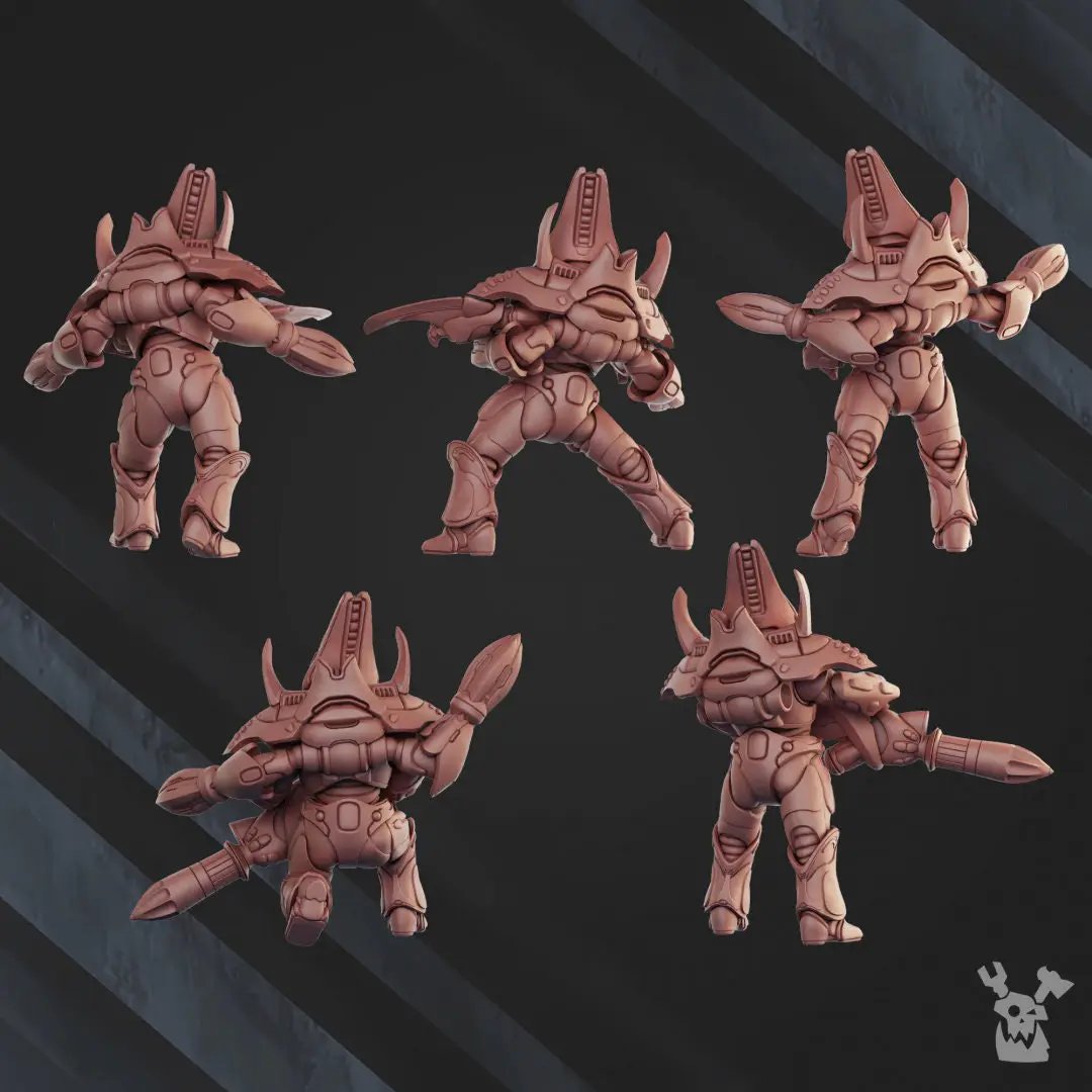 3d Printed Web Jumper Squad x5 by DakkaDakka