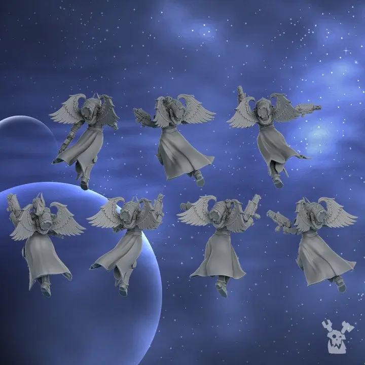 3d Printed Lunar Angels Squad x5 by DakkaDakka