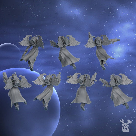 3d Printed Lunar Angels Squad x5 by DakkaDakka