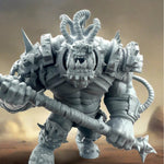 3d Printed Ork Brute Warboss by Meshbrain Labs