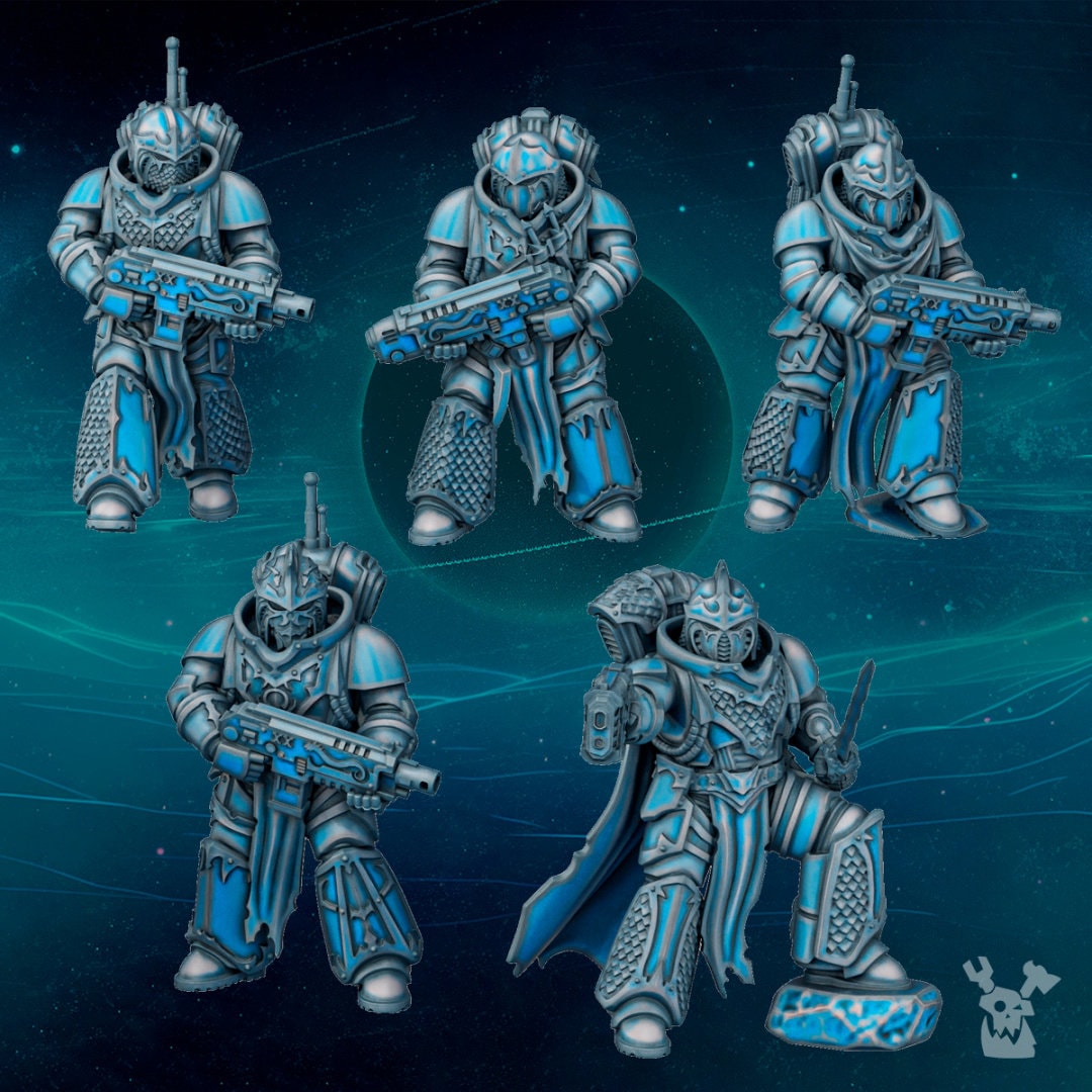 3d Printed Scylla Legion Squad x10 by DakkaDakka Miniatures