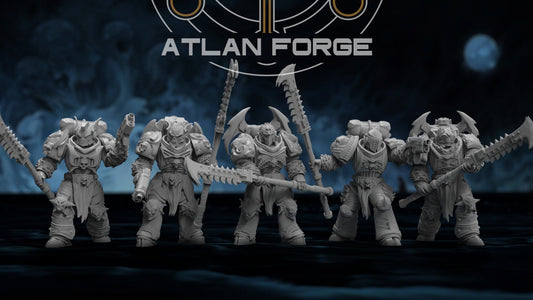 3d Printed Nekramoroi Exsanguinators x5 by Atlan Forge