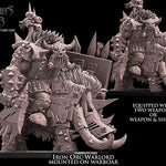 3D Printed Iron Orc Warlord on Warboar by Avatars of War