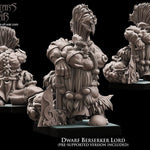 3D printed Dwarf Berserker Lord by Avatars of War