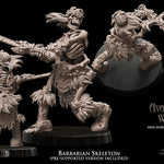 3D printed Skeletal Barbarian by Avatars of War
