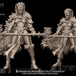 3D printed Barbarian Manhunter Champion by Avatars of War