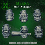 3d Printed Ork Commando Heads x12 by Mekka Miniatures by Last Hope Miniatures