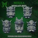 3d Printed Feral Ork Heads x10 by Mekka Miniatures by Last Hope Miniatures
