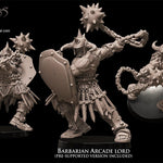 3D printed Barbarian Arcade Lord by Avatars of War