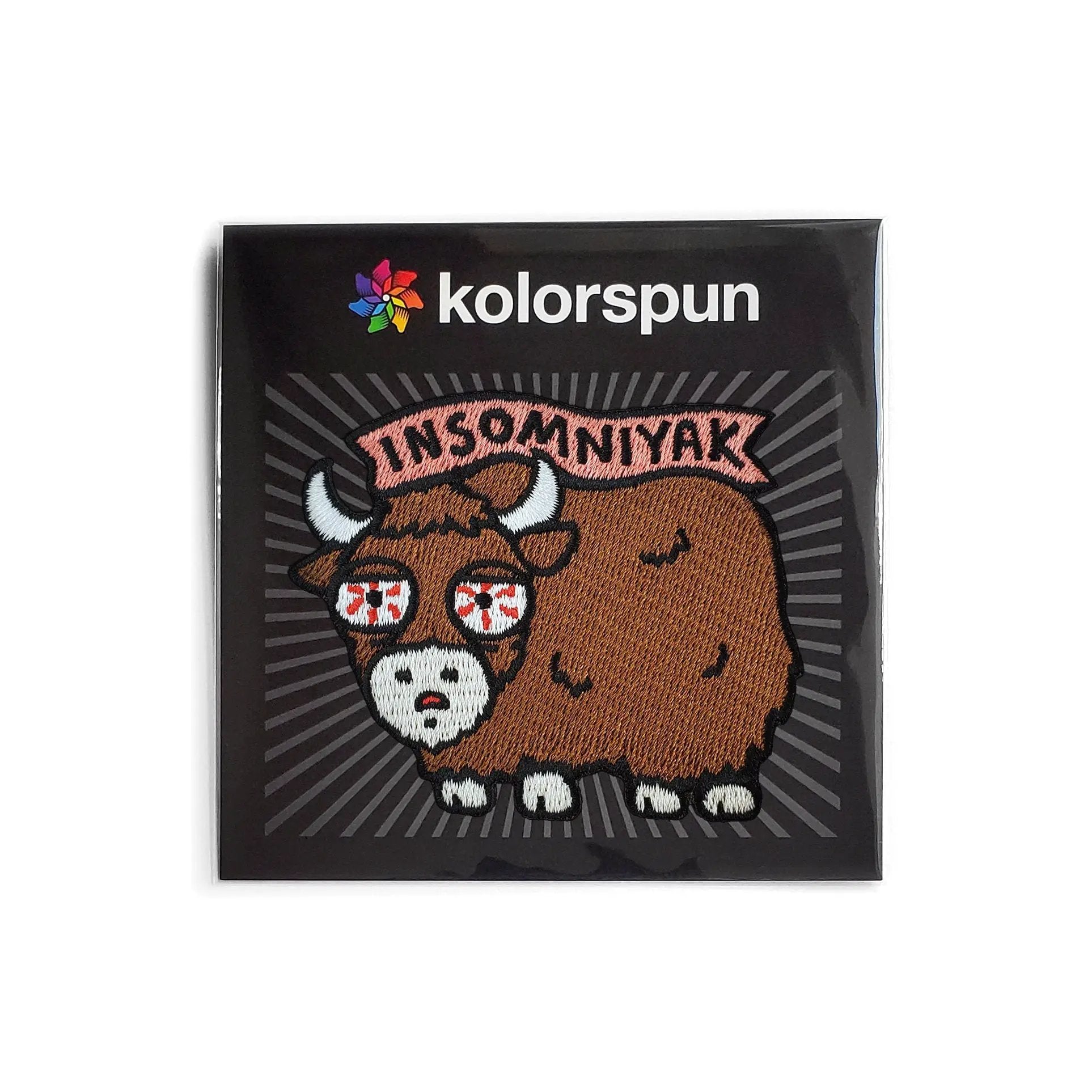 Kolorspun Insomniyak Patch applied to skin, designed to help promote restful sleep and relaxation.