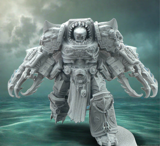 3D Printed Armored Shark by 3DArtGuy Miniatures