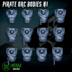 3d Printed Ork Pirate Bodies x12 by Mekka Miniatures by Last Hope Miniatures