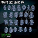 3d Printed Ork Pirate Heads x25 by Mekka Miniatures by Last Hope Miniatures