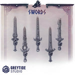 3d Printed Primal Hounds Swords x10 by Greytide Studio by Last Hope Miniatures