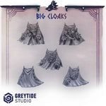 3d Printed Big Cloaks x10 by Greytide Studio by Last Hope Miniatures