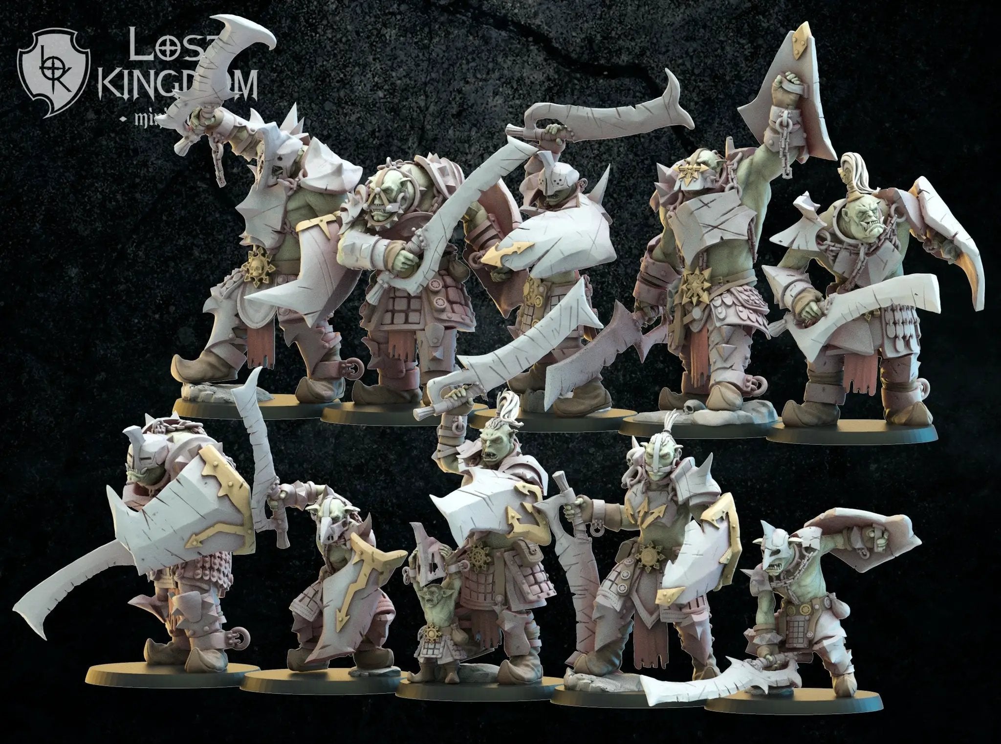 3d Printed Urk Slaves x10 by Lost Kingdom Miniatures by Last Hope Miniatures