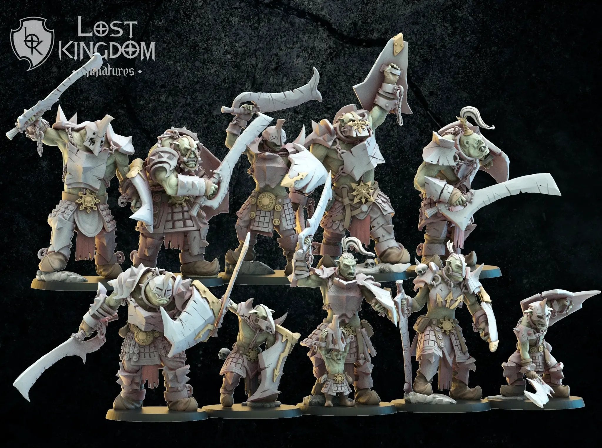 3d Printed Urk Slaves x10 by Lost Kingdom Miniatures by Last Hope Miniatures