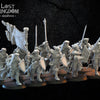 3d Printed  of Calix Knights On Foot x10 by Lost Kingdom Miniatures