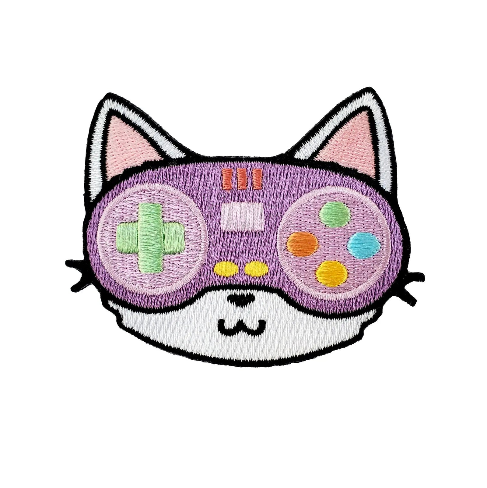 Kolorspun Gamer Cat Patch showing a playful cat design on a fabric patch for clothing or accessories.