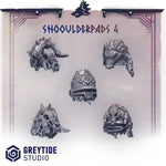 3d Printed Shoulderpads x10 by Greytide Studio by Last Hope Miniatures
